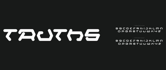 Fototapeta premium Modern display condensed font vector