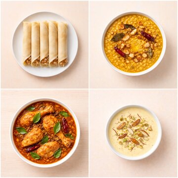 indian traditional food
patishapta
cholar dal
kozhi varutharacha curry
basundi