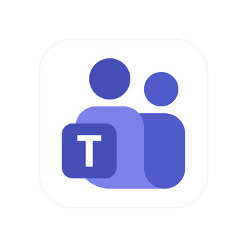New Microsoft teams App icon transparent png vector logo