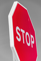 stop sign isolated on white