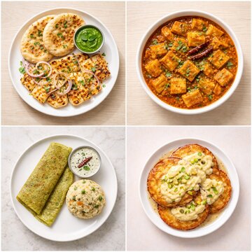 indian traditional food
kaladi kulcha
suran curry
pesarattu upma combo
malpua with rabri