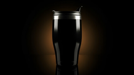 Close-up of a dark glass bottle with moody lighting
