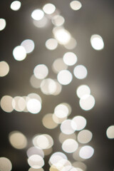 Abstract background with bokeh effect and backlight, LED garland