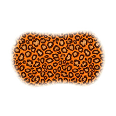 Leopard Animal Print Texture Shape, Isolated Subject PNG