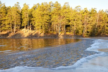 Wintertime at lake Gommaren in Stockholm - Sweden