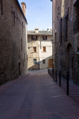Fototapeta premium The village of Volterra in Tuscany 