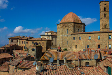 Fototapeta premium The village of Volterra in Tuscany 