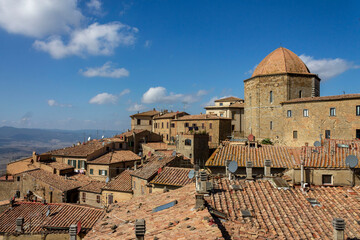 Fototapeta premium The village of Volterra in Tuscany 