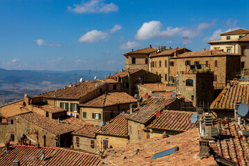 Fototapeta premium The village of Volterra in Tuscany 