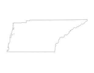 Outline of the state of rhode island and providence plantations