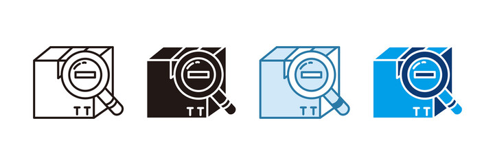 Product Search Icon Set Multiple Style Collection