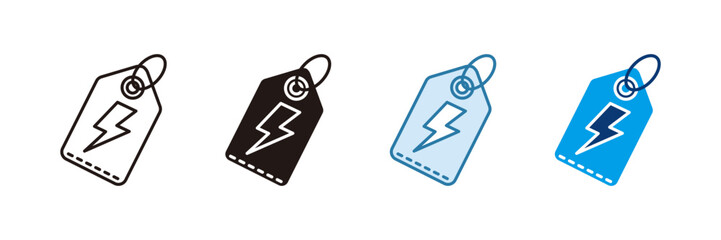 Flash Sale Icon Set Multiple Style Collection