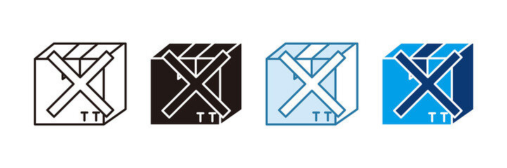 Out Of Stock Icon Set Multiple Style Collection