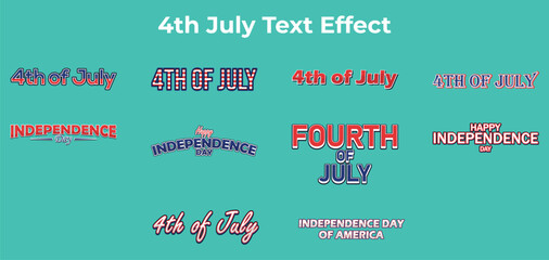 4th July Text Effect