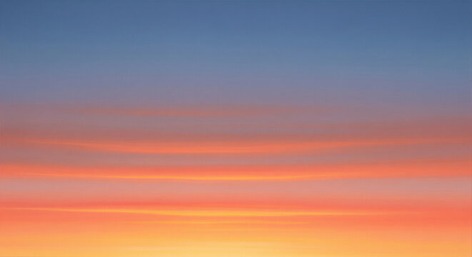 beautiful color gradation, from blue at the top to bright orange and yellow at the bottom. 