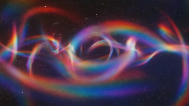 Abstract Prismatic Light Flow Cinematic Animation