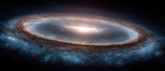 Stunning view of a spiral galaxy in deep space