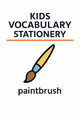 Kids Vocabulary Stationery Paintbrush