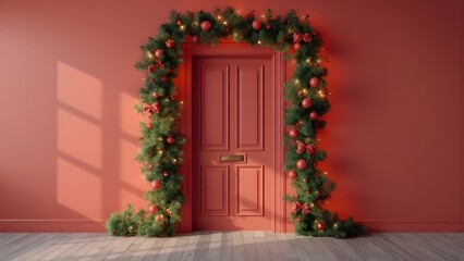 Festive Christmas Top Border with Gift Boxes and Holiday Decorations