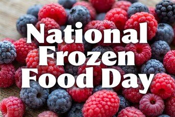 National Frozen Food Day Greeting Background Illustrations for March 06