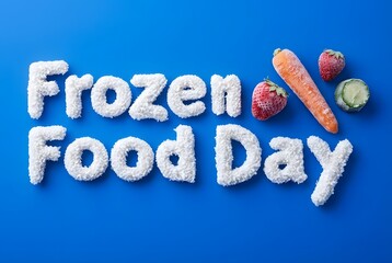 National Frozen Food Day Greeting Background Illustrations for March 06