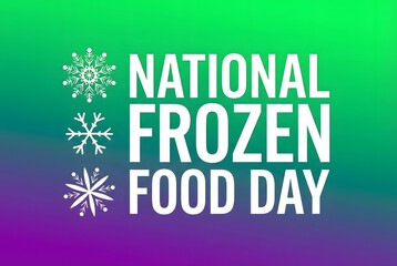 National Frozen Food Day Greeting Background Illustrations for March 06