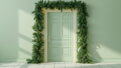 Festive Christmas Top Border with Gift Boxes and Holiday Decorations