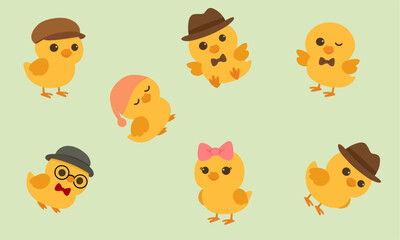 chick wallpaper illustration image