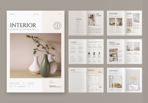 Interior Brochure Layout