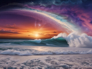 Waves and lines and nebula clouds
