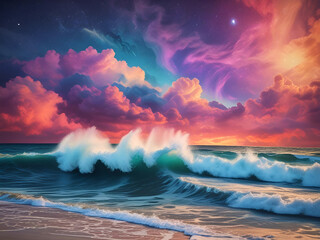 Waves and lines and nebula clouds