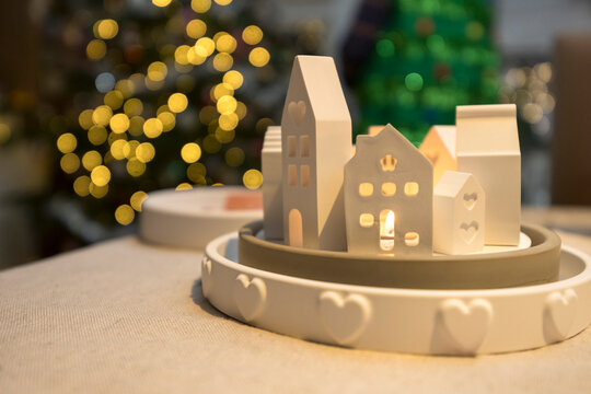 Keramikstadt an Weihnachten