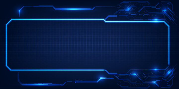 Futuristic frame,screen,panels,border and windows for dashboard control and technology background.Future sci fi tech style design concepts.Vector illustrations.