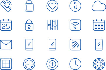 Clean Minimal UI Icons Collection. Modern Minimal User Interface Icons. Simple UI Icons Set. Minimal App Interface Icons. Clean Line UI Icons Collection. Flat Minimal Interface Icons. User Interface