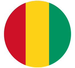Fototapeta premium button Guinea flag icon vector illustration sign 