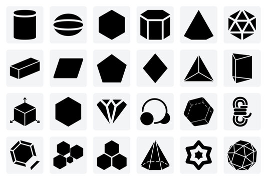 Diverse Geometric Structures &ndash; From Parallelograms And Pentagons To Prisms And Pyramids For Academic And Design Applications