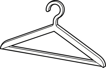 Clothes Hanger Illustration. Clothing Hanger Design. Wardrobe Clothes Hanger. Laundry Clothes Hanger. Minimal Clothes Hanger Illustration. Fashion Clothes Hanger. Retail Clothes Hanger. Wooden Clothes