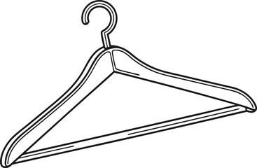 Clothes Hanger Illustration. Clothing Hanger Design. Wardrobe Clothes Hanger. Laundry Clothes Hanger. Minimal Clothes Hanger Illustration. Fashion Clothes Hanger. Retail Clothes Hanger. Wooden Clothes