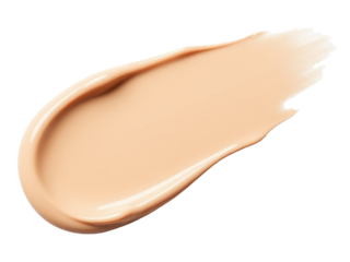 A close-up shot of liquid foundation on a white background, perfect for beauty and cosmetics use
