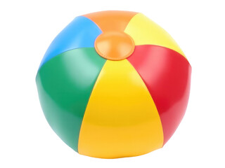 Obraz premium A vibrant beach ball against a clean white background