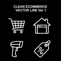 Clean_ecommerce vector line