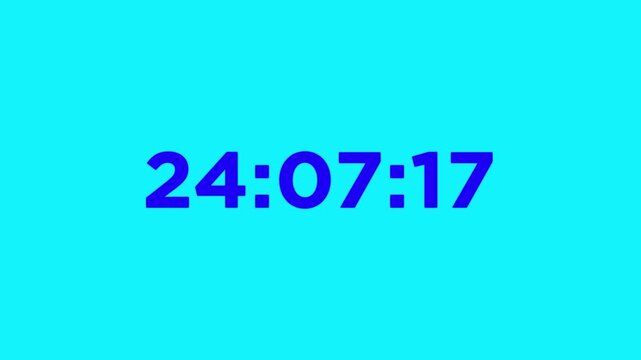 Digital Clock Displaying 23 Hours 30 Minutes 00 Seconds on green Background time timer