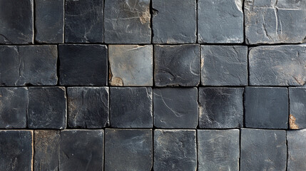Dark black gray anthracite rustic concrete cement tile texture, symbolizing strength, durability, urban style, and industrial elegance for modern architectural backgrounds.