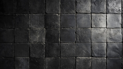 Dark black gray anthracite rustic concrete cement tile texture, symbolizing strength, durability, urban style, and industrial elegance for modern architectural backgrounds.