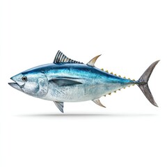 Fototapeta premium Fresh tuna on a white background