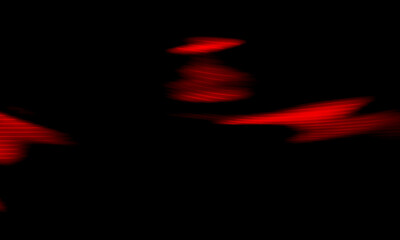 Crimson Light Streaks Across Dark Abstract Background for Dramatic Visual Design