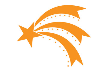 Shooting Star icon, Falling Star Icon and sparkle star icon, vector illustration of a star