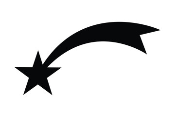 Shooting Star icon, Falling Star Icon and sparkle star icon, vector illustration of a star