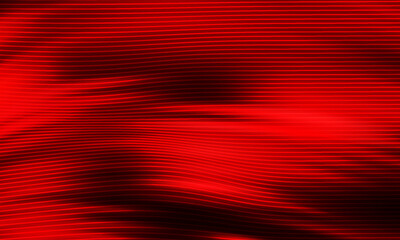 Red Abstract Background With Horizontal Lines And Soft Glows For Futuristic Design