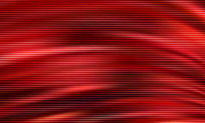 red abstract background featuring horizontal stripes and soft glow waves. Ideal for tech themes, digital art,